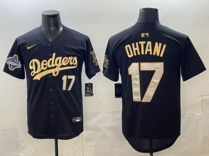 Men 2026 Nike Los Angeles Dodgers #17 Ohtani black Game MLB Jersey 011->los angeles dodgers->MLB Jersey